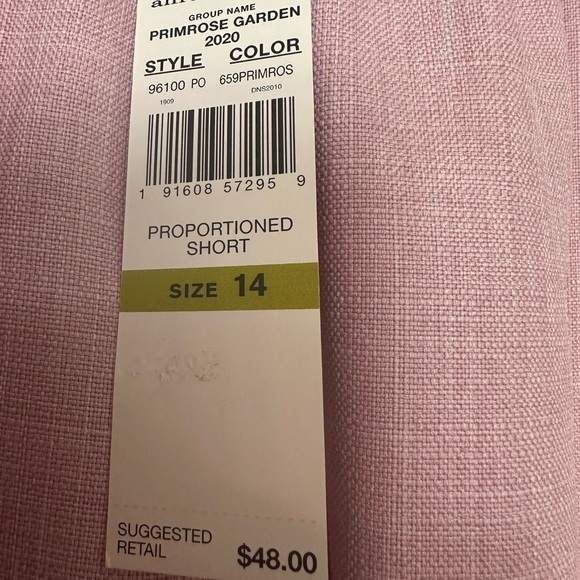 Alfred Dunner Classic Fit Pull-On Slacks with Pockets Comfort Waist NWT - Picture 5 of 8